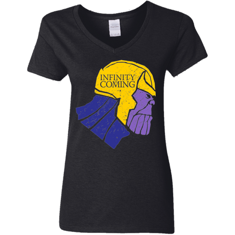 T-Shirts Black / S Infinity is Coming Women's V-Neck T-Shirt