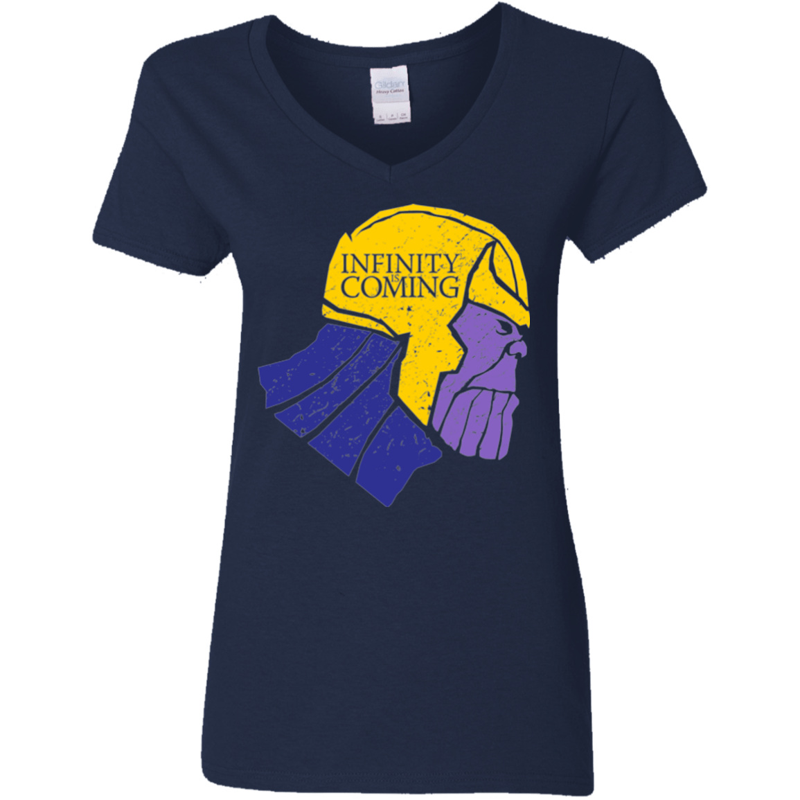 T-Shirts Navy / S Infinity is Coming Women's V-Neck T-Shirt