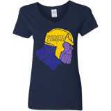 T-Shirts Navy / S Infinity is Coming Women's V-Neck T-Shirt