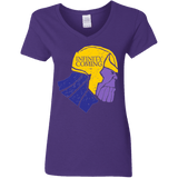 T-Shirts Purple / S Infinity is Coming Women's V-Neck T-Shirt
