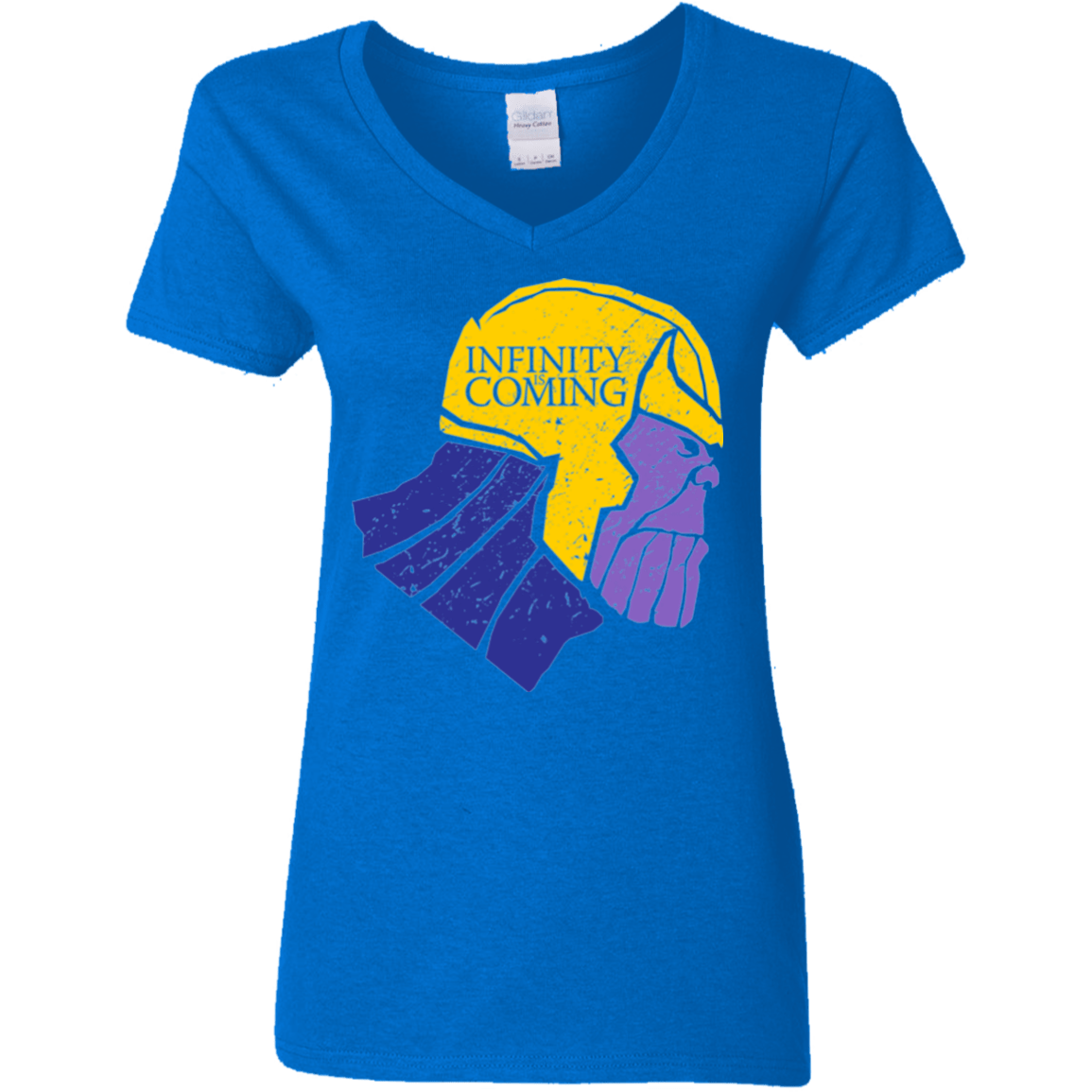 T-Shirts Royal / S Infinity is Coming Women's V-Neck T-Shirt