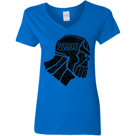 T-Shirts Royal / S Infinity is coming Women's V-Neck T-Shirt