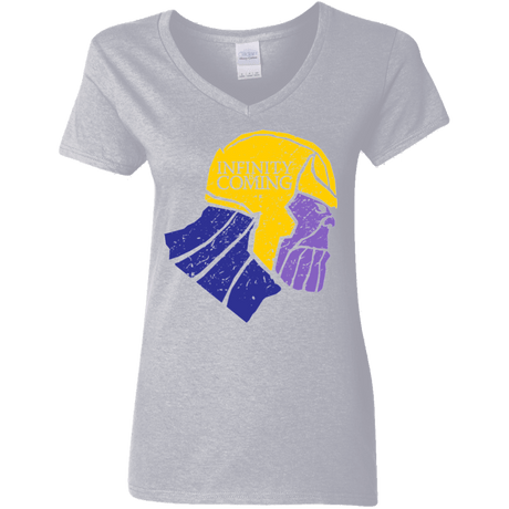 T-Shirts Sport Grey / S Infinity is Coming Women's V-Neck T-Shirt