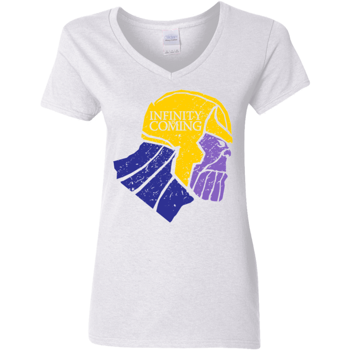 T-Shirts White / S Infinity is Coming Women's V-Neck T-Shirt