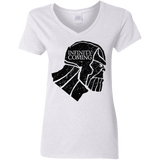 T-Shirts White / S Infinity is coming Women's V-Neck T-Shirt