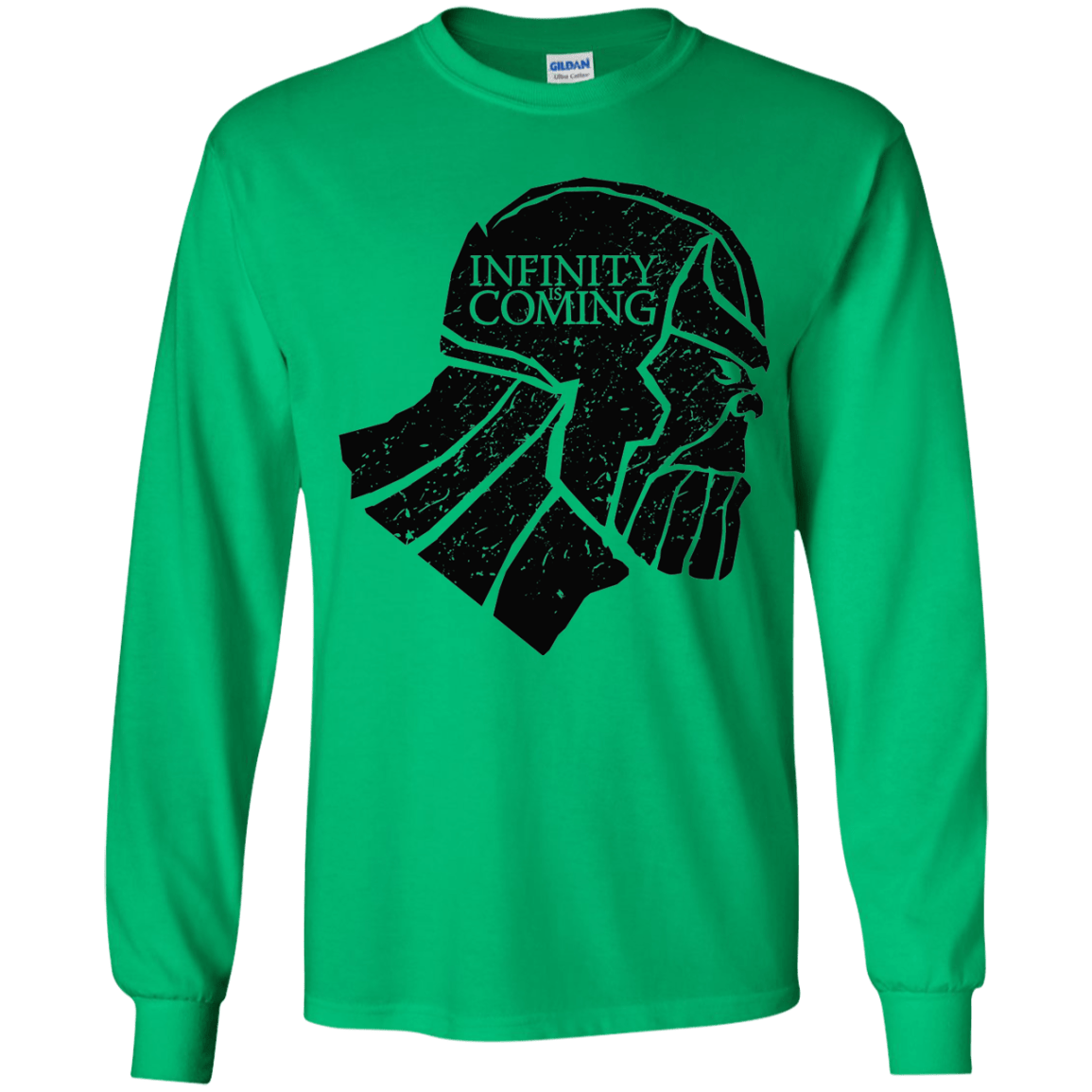 T-Shirts Irish Green / YS Infinity is coming Youth Long Sleeve T-Shirt