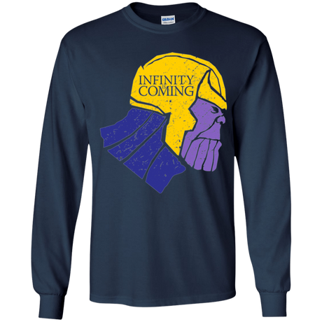 T-Shirts Navy / YS Infinity is Coming Youth Long Sleeve T-Shirt