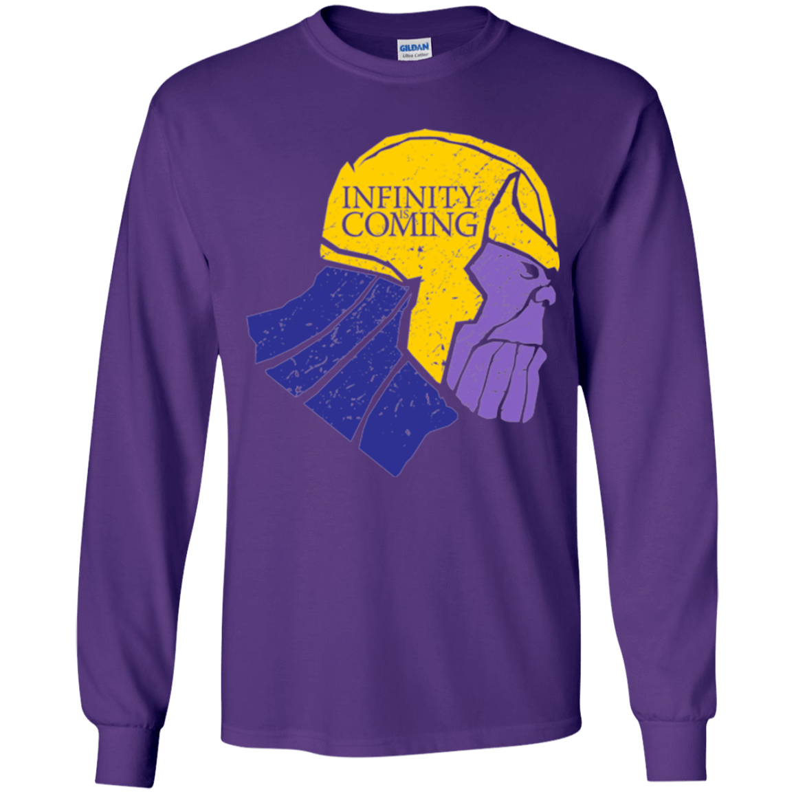 T-Shirts Purple / YS Infinity is Coming Youth Long Sleeve T-Shirt