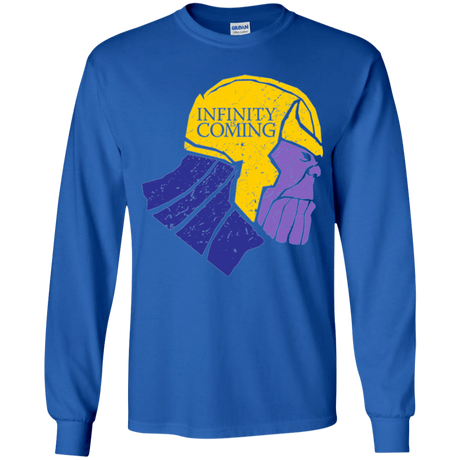 T-Shirts Royal / YS Infinity is Coming Youth Long Sleeve T-Shirt
