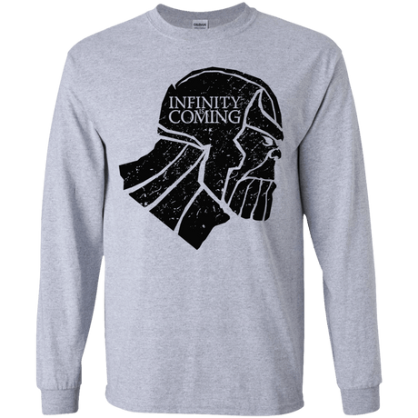 T-Shirts Sport Grey / YS Infinity is coming Youth Long Sleeve T-Shirt