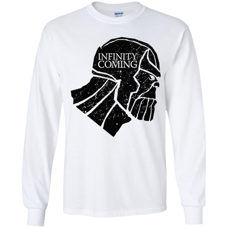 T-Shirts White / YS Infinity is coming Youth Long Sleeve T-Shirt