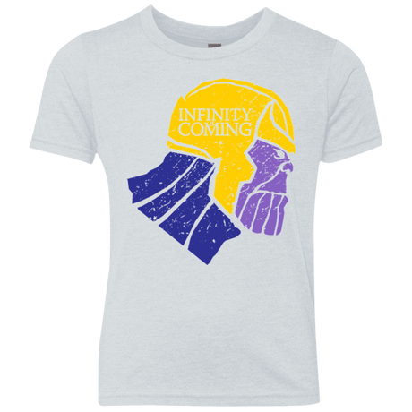 T-Shirts Heather White / YXS Infinity is Coming Youth Triblend T-Shirt