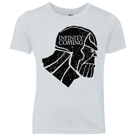 T-Shirts Heather White / YXS Infinity is coming Youth Triblend T-Shirt