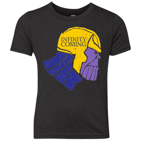 T-Shirts Vintage Black / YXS Infinity is Coming Youth Triblend T-Shirt