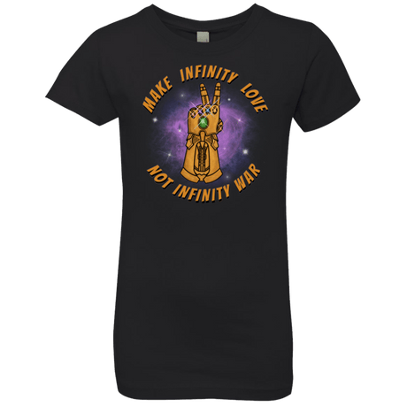 T-Shirts Black / YXS Infinity Peace Girls Premium T-Shirt