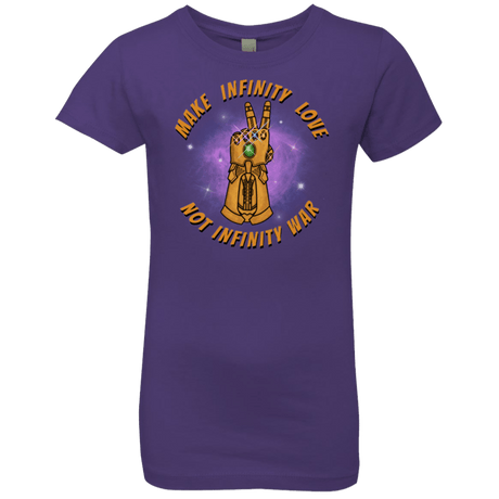 T-Shirts Purple Rush / YXS Infinity Peace Girls Premium T-Shirt