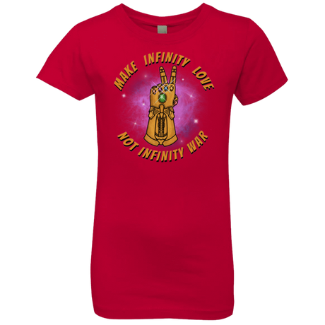 T-Shirts Red / YXS Infinity Peace Girls Premium T-Shirt