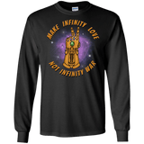 T-Shirts Black / S Infinity Peace Men's Long Sleeve T-Shirt