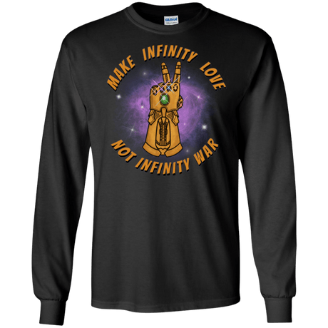 T-Shirts Black / S Infinity Peace Men's Long Sleeve T-Shirt