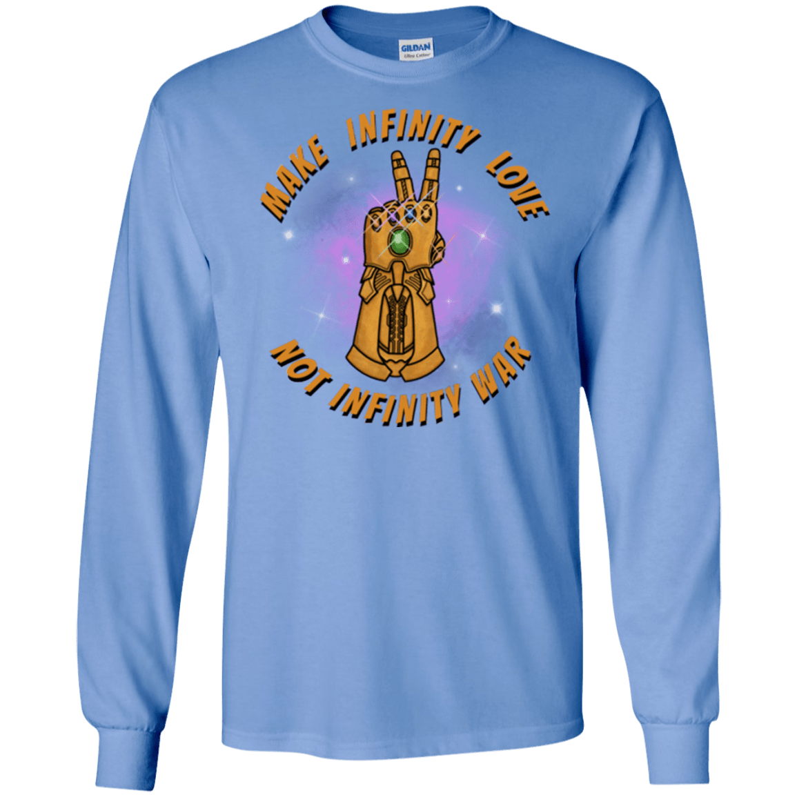 T-Shirts Carolina Blue / S Infinity Peace Men's Long Sleeve T-Shirt