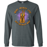 T-Shirts Dark Heather / S Infinity Peace Men's Long Sleeve T-Shirt