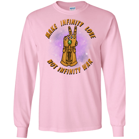 T-Shirts Light Pink / S Infinity Peace Men's Long Sleeve T-Shirt