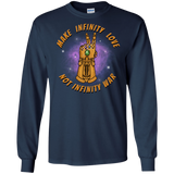 T-Shirts Navy / S Infinity Peace Men's Long Sleeve T-Shirt