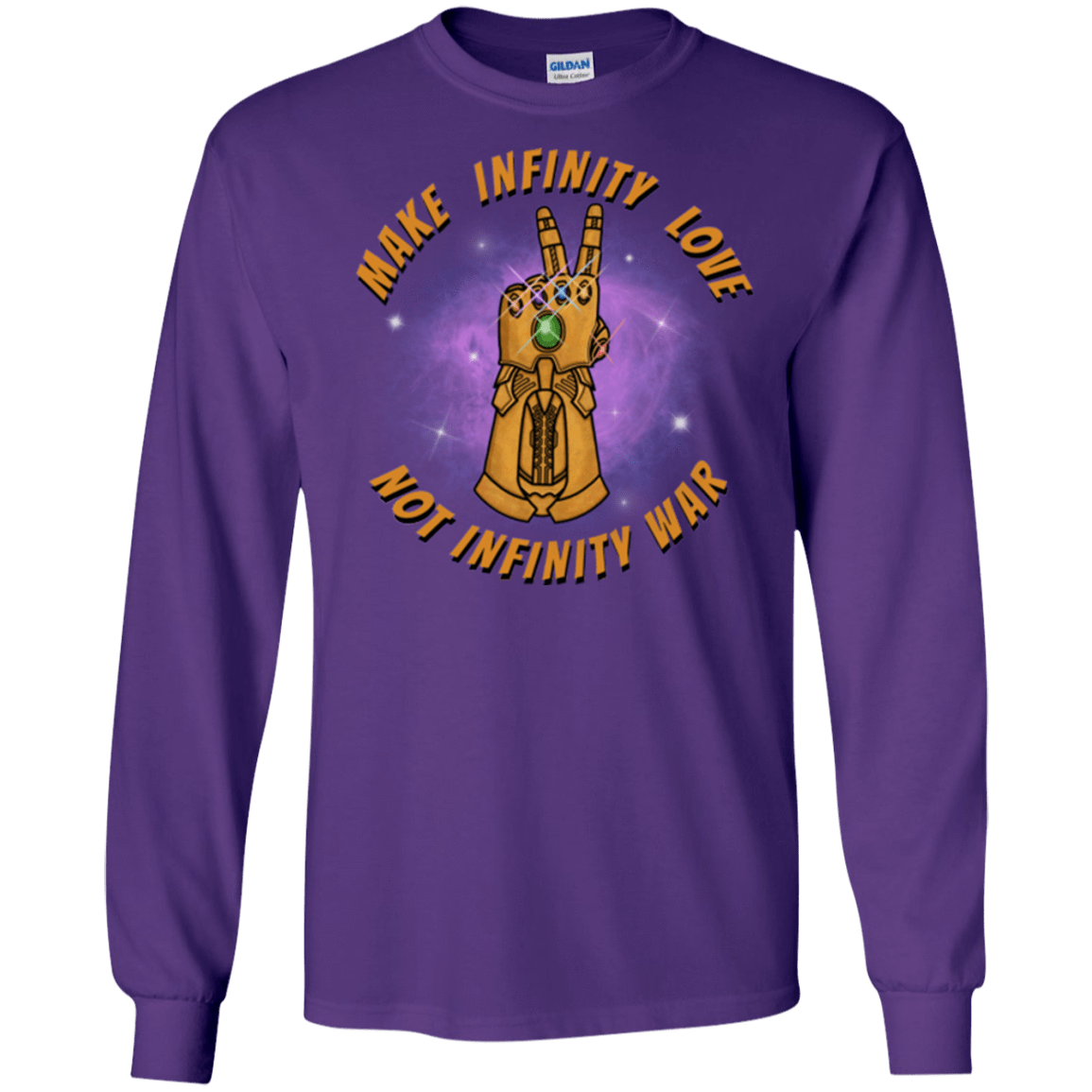 T-Shirts Purple / S Infinity Peace Men's Long Sleeve T-Shirt