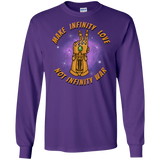 T-Shirts Purple / S Infinity Peace Men's Long Sleeve T-Shirt