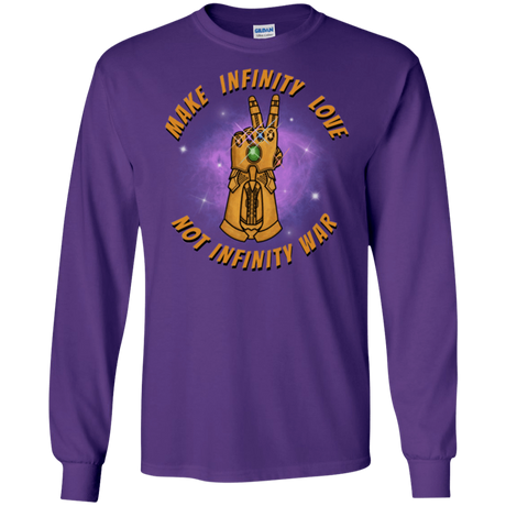 T-Shirts Purple / S Infinity Peace Men's Long Sleeve T-Shirt