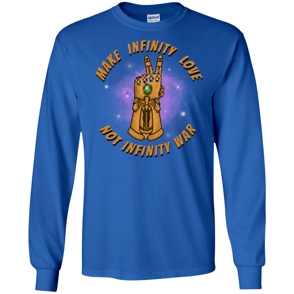 T-Shirts Royal / S Infinity Peace Men's Long Sleeve T-Shirt