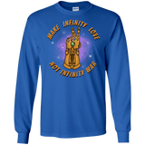 T-Shirts Royal / S Infinity Peace Men's Long Sleeve T-Shirt