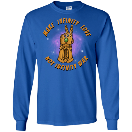 T-Shirts Royal / S Infinity Peace Men's Long Sleeve T-Shirt