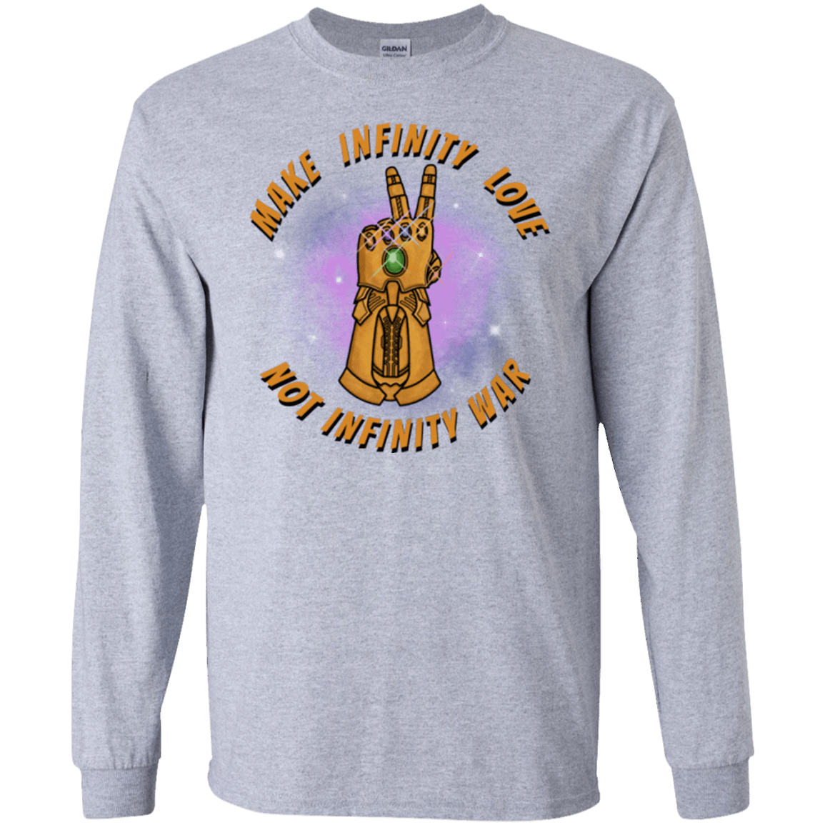 T-Shirts Sport Grey / S Infinity Peace Men's Long Sleeve T-Shirt