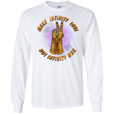 T-Shirts White / S Infinity Peace Men's Long Sleeve T-Shirt