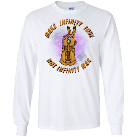 T-Shirts White / S Infinity Peace Men's Long Sleeve T-Shirt