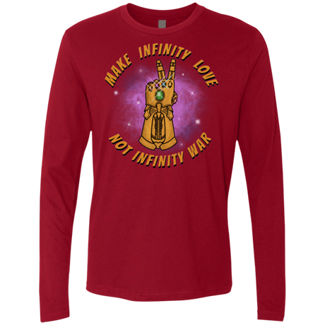 T-Shirts Cardinal / S Infinity Peace Men's Premium Long Sleeve