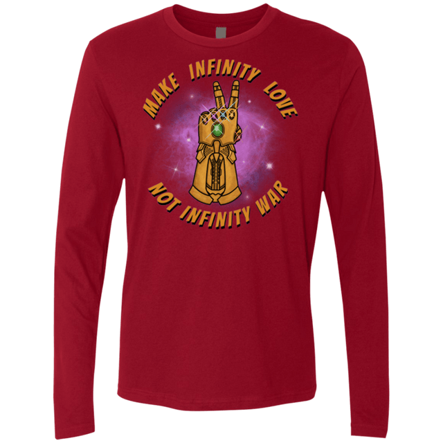 T-Shirts Cardinal / S Infinity Peace Men's Premium Long Sleeve