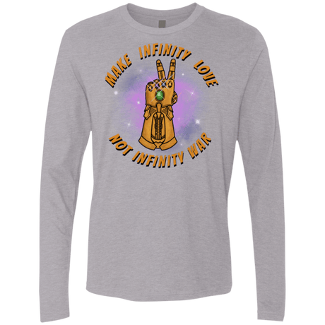 T-Shirts Heather Grey / S Infinity Peace Men's Premium Long Sleeve