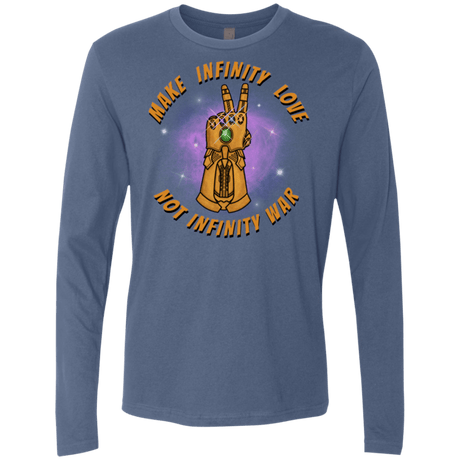 T-Shirts Indigo / S Infinity Peace Men's Premium Long Sleeve
