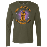 T-Shirts Military Green / S Infinity Peace Men's Premium Long Sleeve