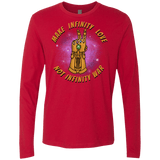 T-Shirts Red / S Infinity Peace Men's Premium Long Sleeve