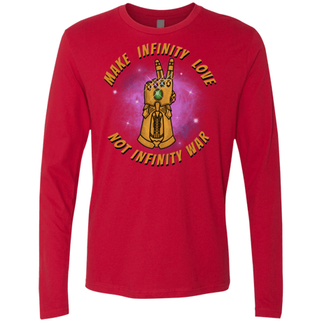 T-Shirts Red / S Infinity Peace Men's Premium Long Sleeve
