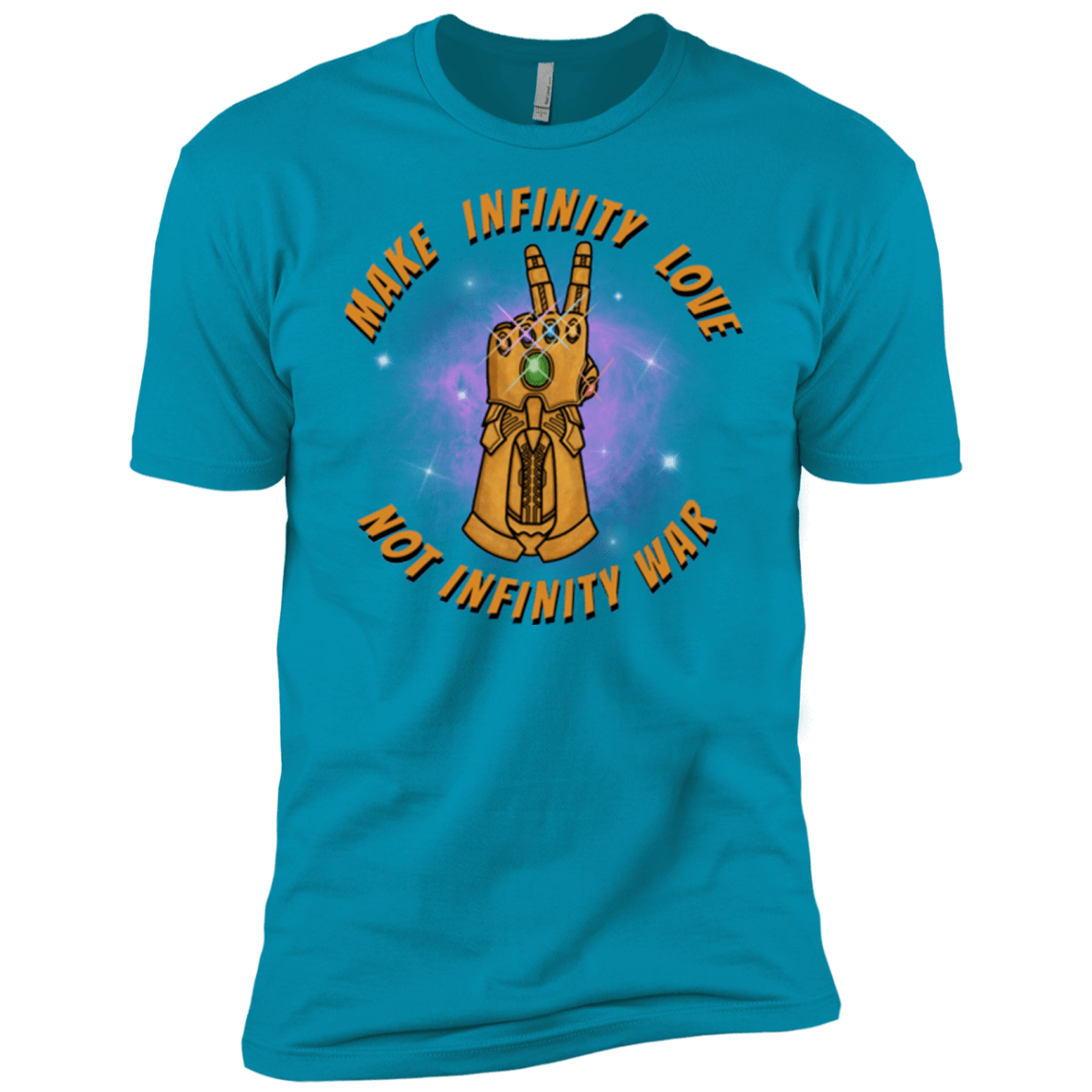 T-Shirts Turquoise / X-Small Infinity Peace Men's Premium T-Shirt
