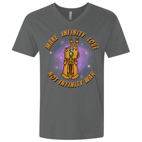 T-Shirts Heavy Metal / X-Small Infinity Peace Men's Premium V-Neck