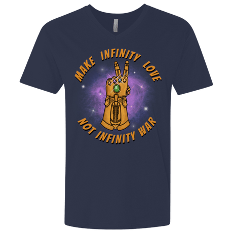T-Shirts Midnight Navy / X-Small Infinity Peace Men's Premium V-Neck