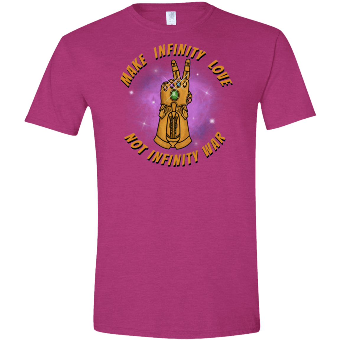 T-Shirts Antique Heliconia / S Infinity Peace Men's Semi-Fitted Softstyle