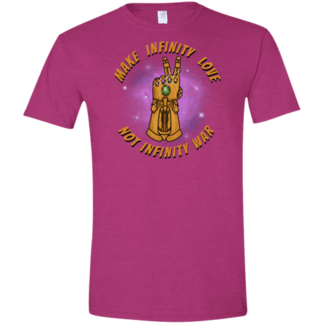 T-Shirts Antique Heliconia / S Infinity Peace Men's Semi-Fitted Softstyle