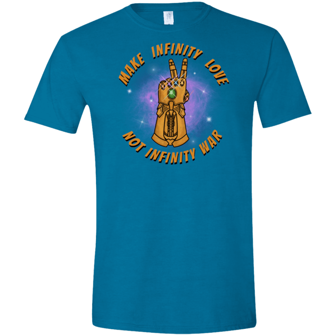 T-Shirts Antique Sapphire / S Infinity Peace Men's Semi-Fitted Softstyle