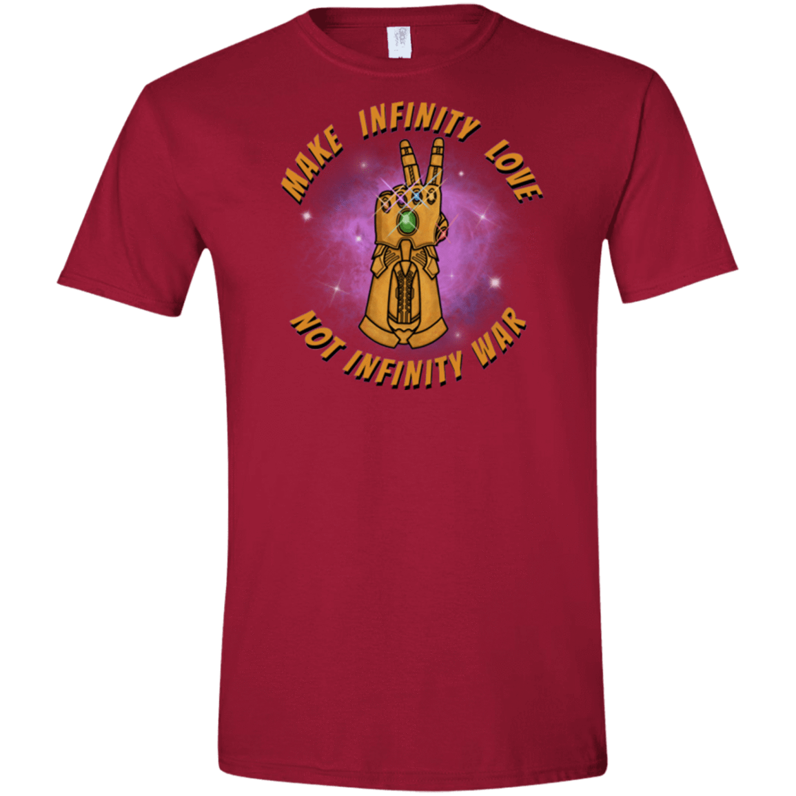 T-Shirts Cardinal Red / S Infinity Peace Men's Semi-Fitted Softstyle